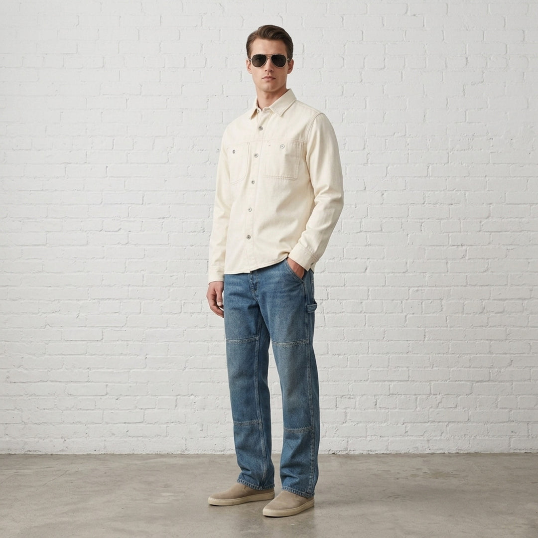 Overdyed Workwear Long Sleeve Shirt | rag & bone | Club21 - lifestyle
