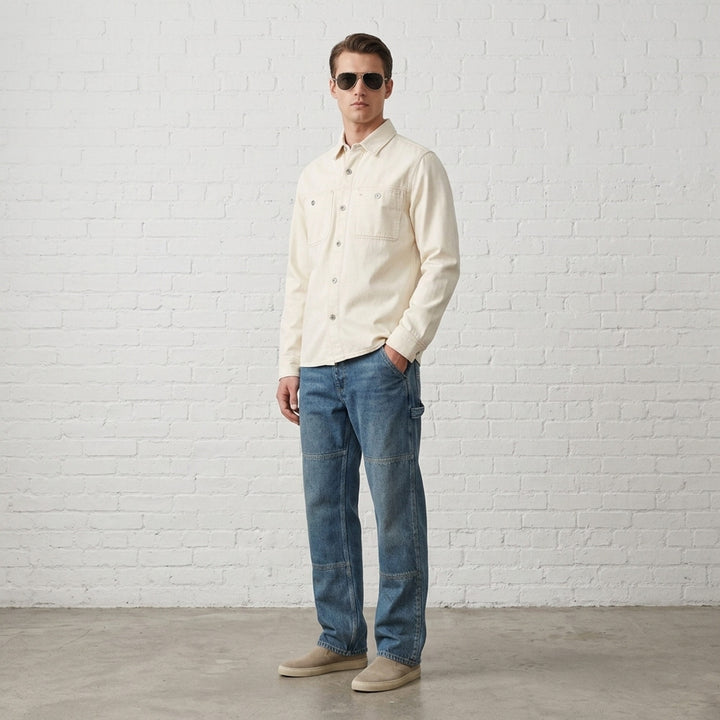Overdyed Workwear Long Sleeve Shirt | rag & bone | Club21 - lifestyle