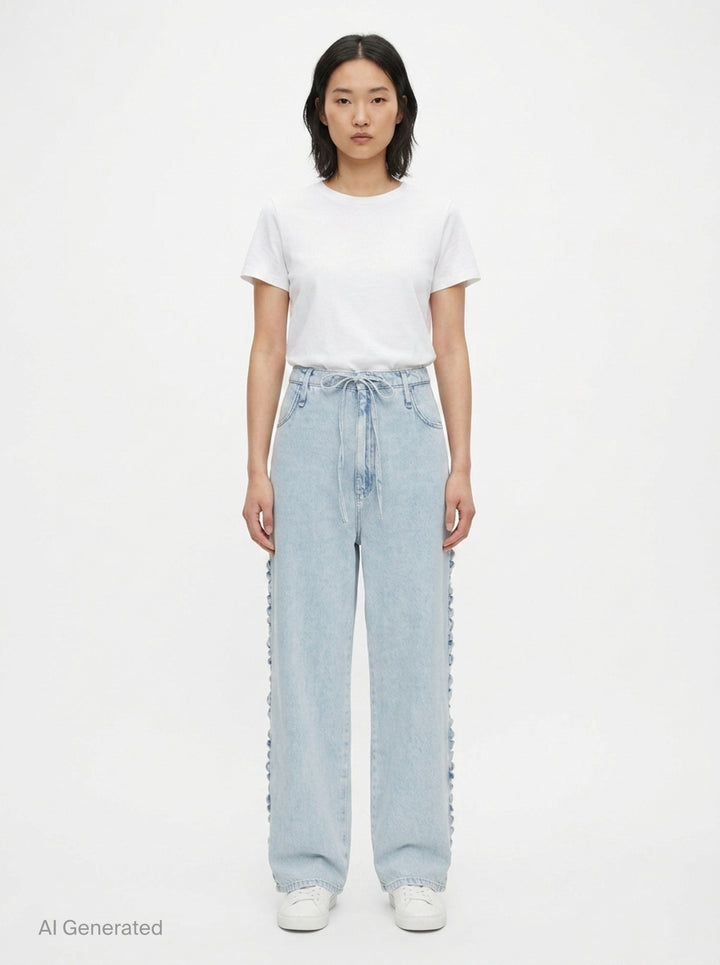 Phoebe Drawstring Jeans | rag & bone | Club21 - front