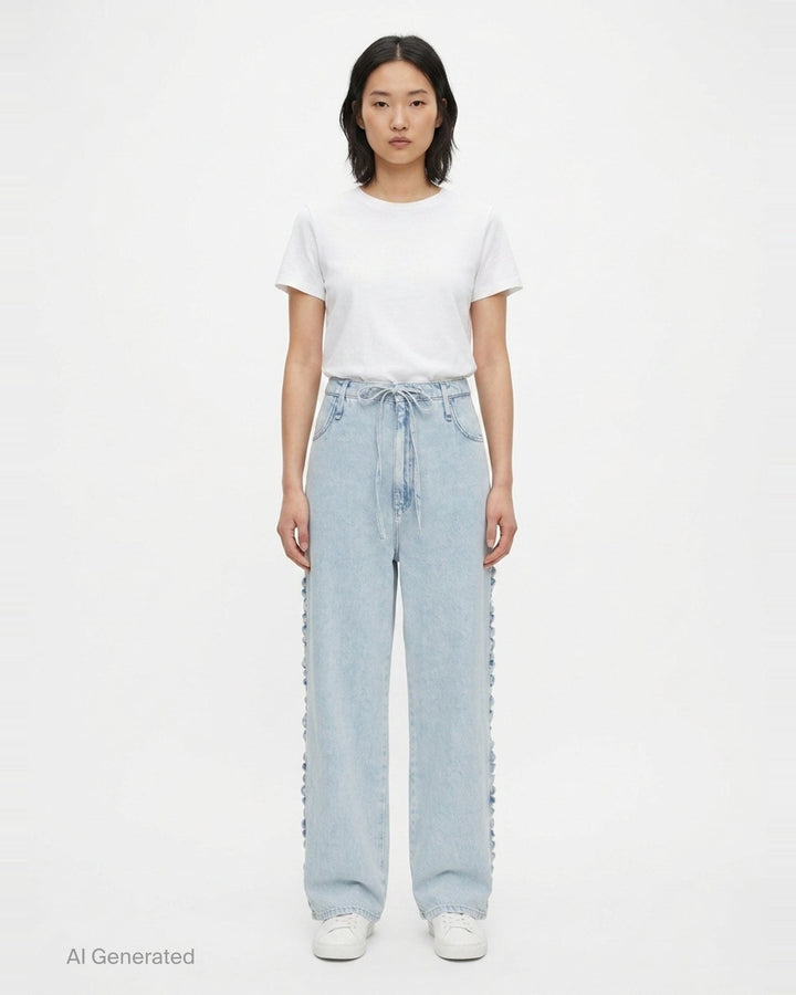 Phoebe Drawstring Jeans | rag & bone | Club21 - front
