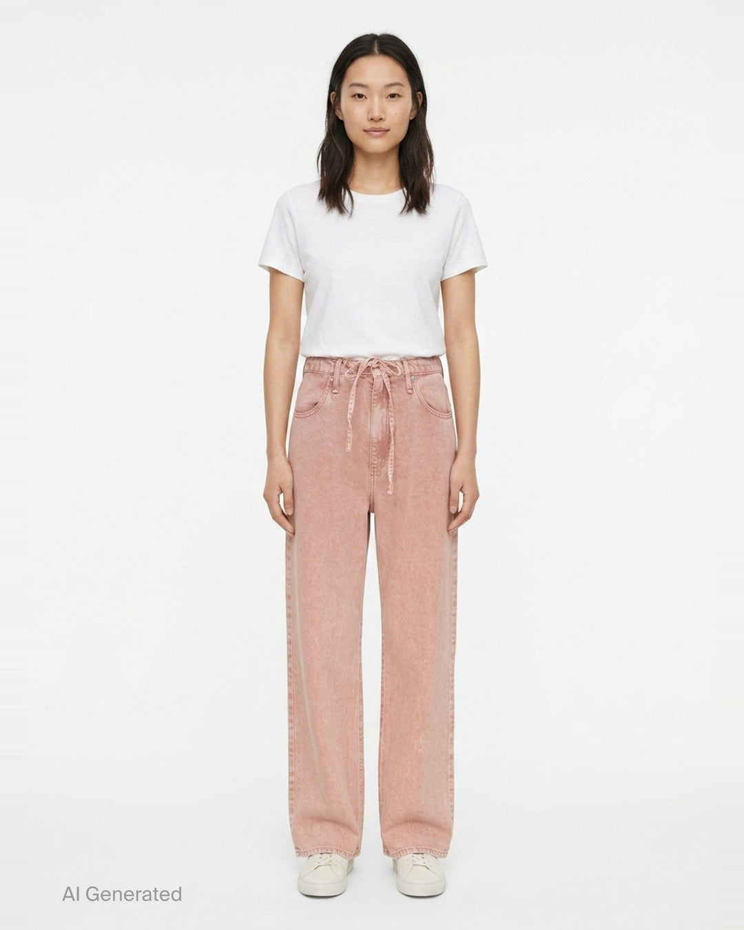 Phoebe Drawstring Wide Leg Jeans | rag & bone | Club21 - front