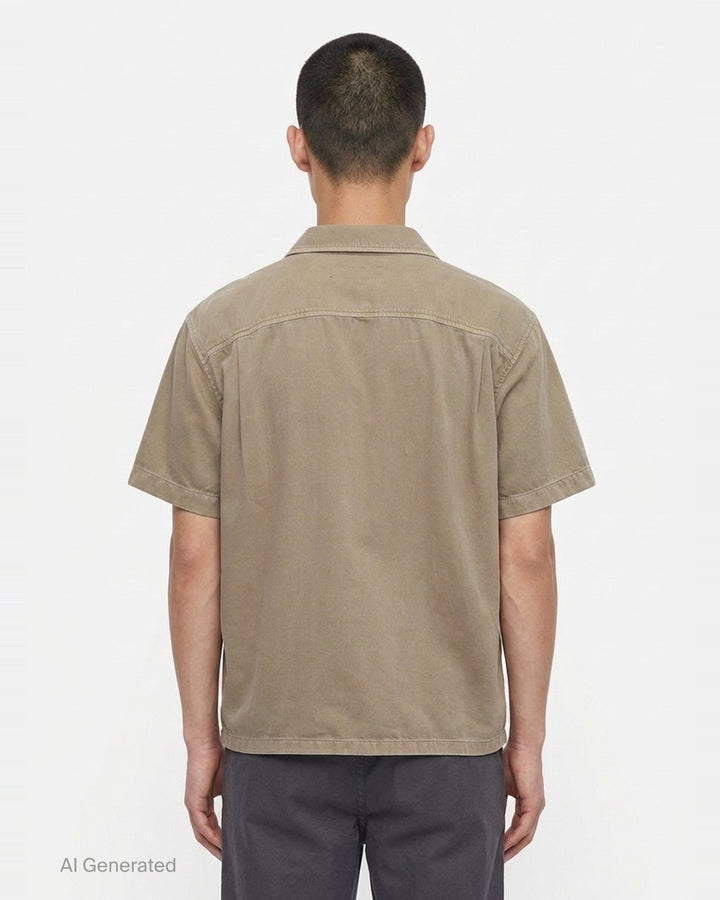 Resort Short Sleeve Denim Shirt | rag & bone | Club21 - back