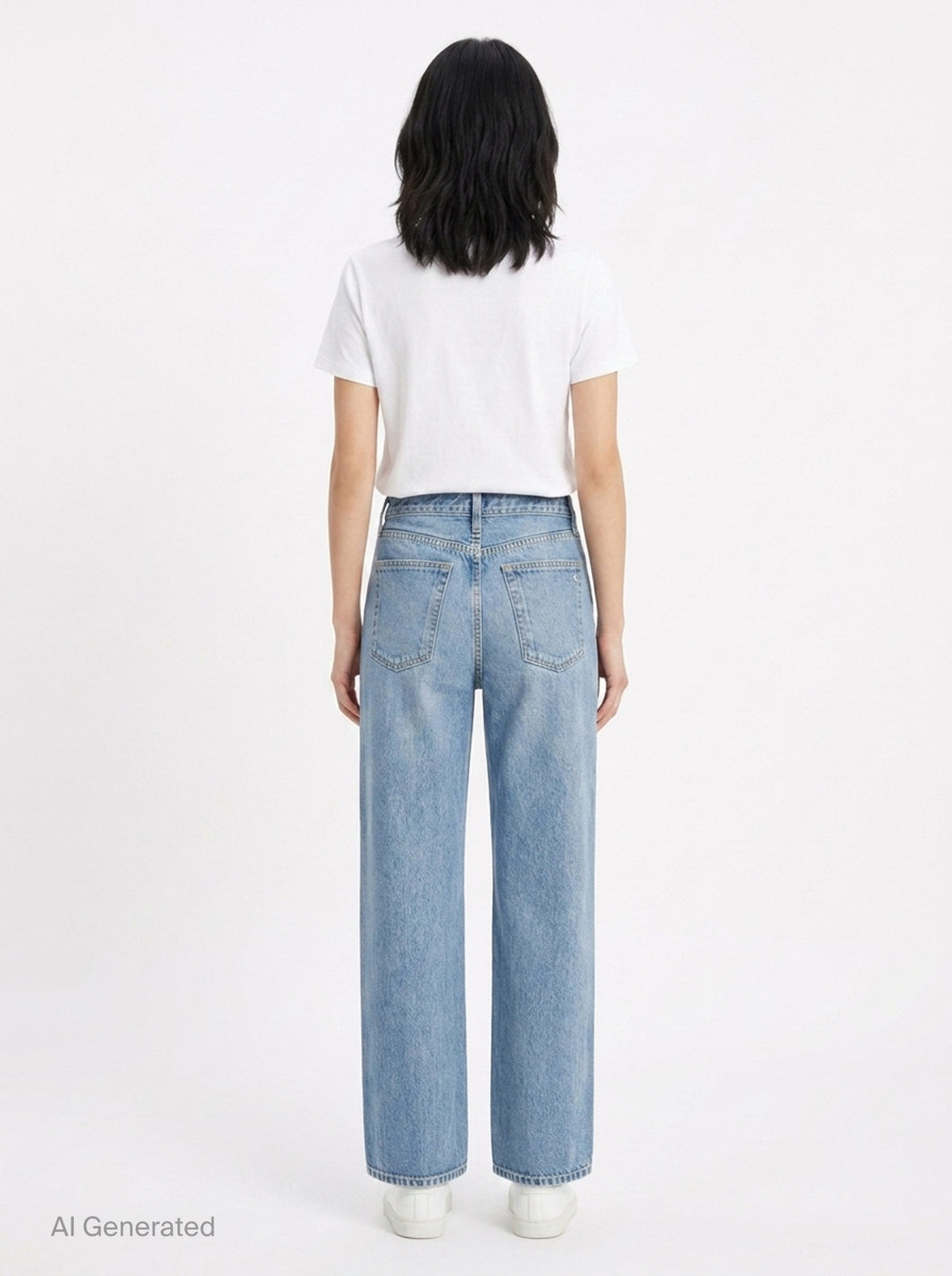 Side Stripe Wide Leg Jeans | rag & bone | Club21 - back