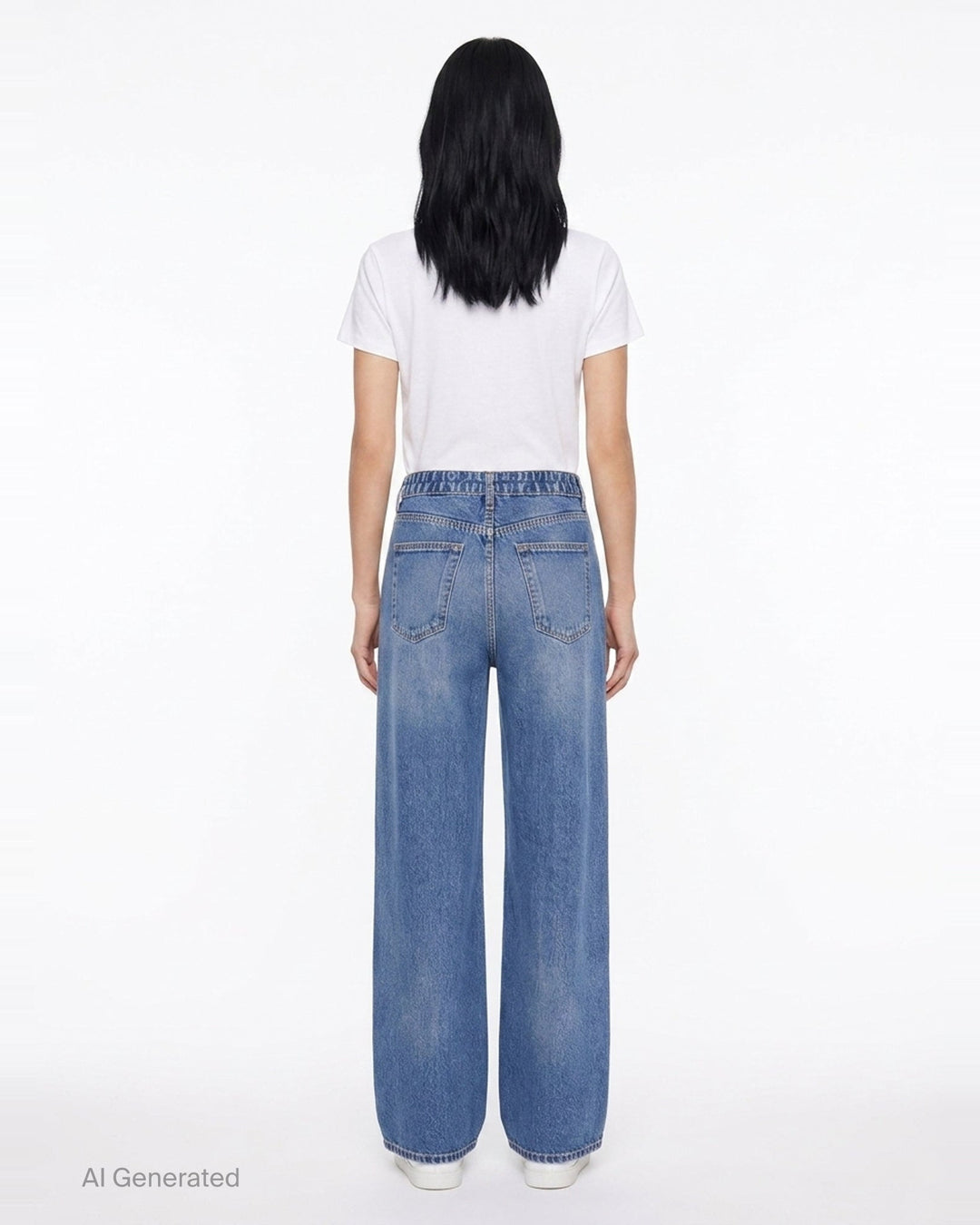 Side Stripe Wide Leg Jeans | rag & bone | Club21 - back