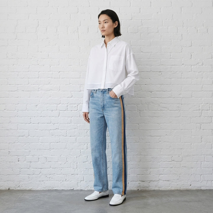 Side Stripe Wide Leg Jeans | rag & bone | Club21 - lifestyle