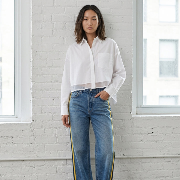 Side Stripe Wide Leg Jeans | rag & bone | Club21 - lifestyle