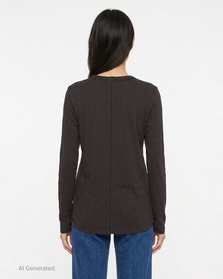 Slub Long Sleeve Tee | rag & bone | Club21 - back