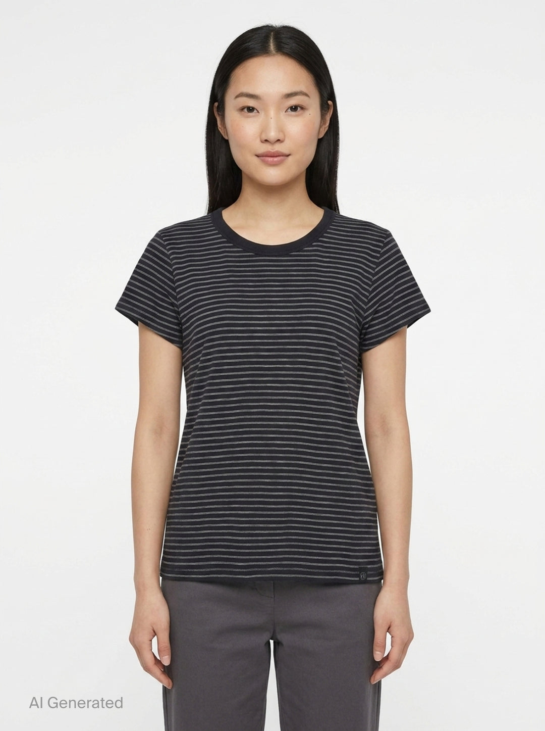 Slub Stripe Tee | rag & bone | Club21 - front