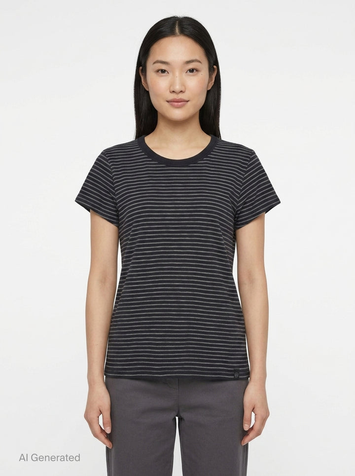 Slub Stripe Tee | rag & bone | Club21 - front