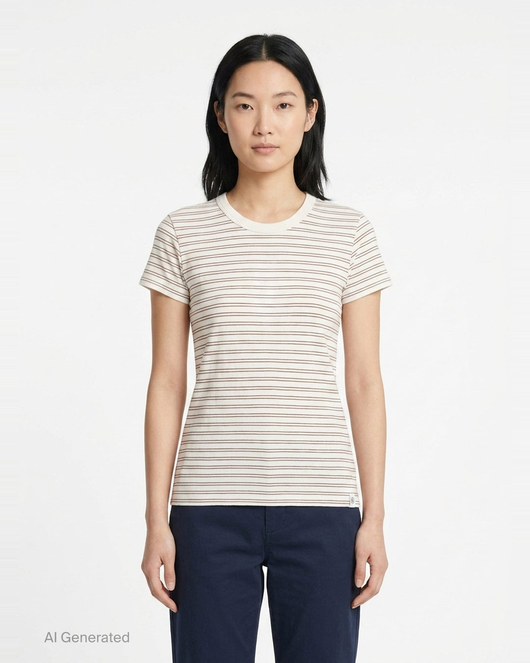 Slub Stripe Tee | rag & bone | Club21 - front