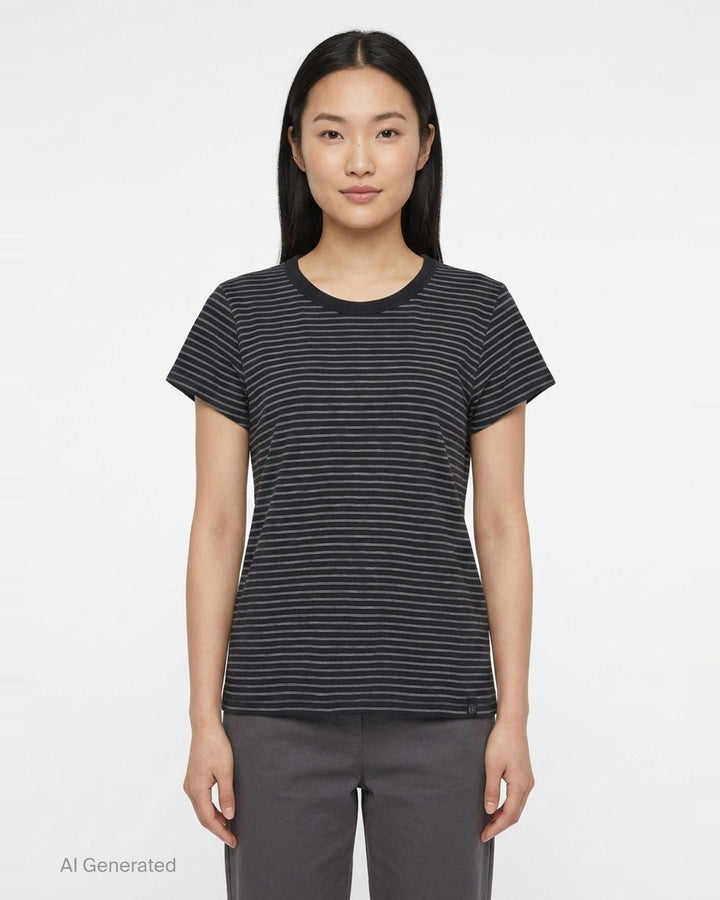 Slub Stripe Tee | rag & bone | Club21 - front