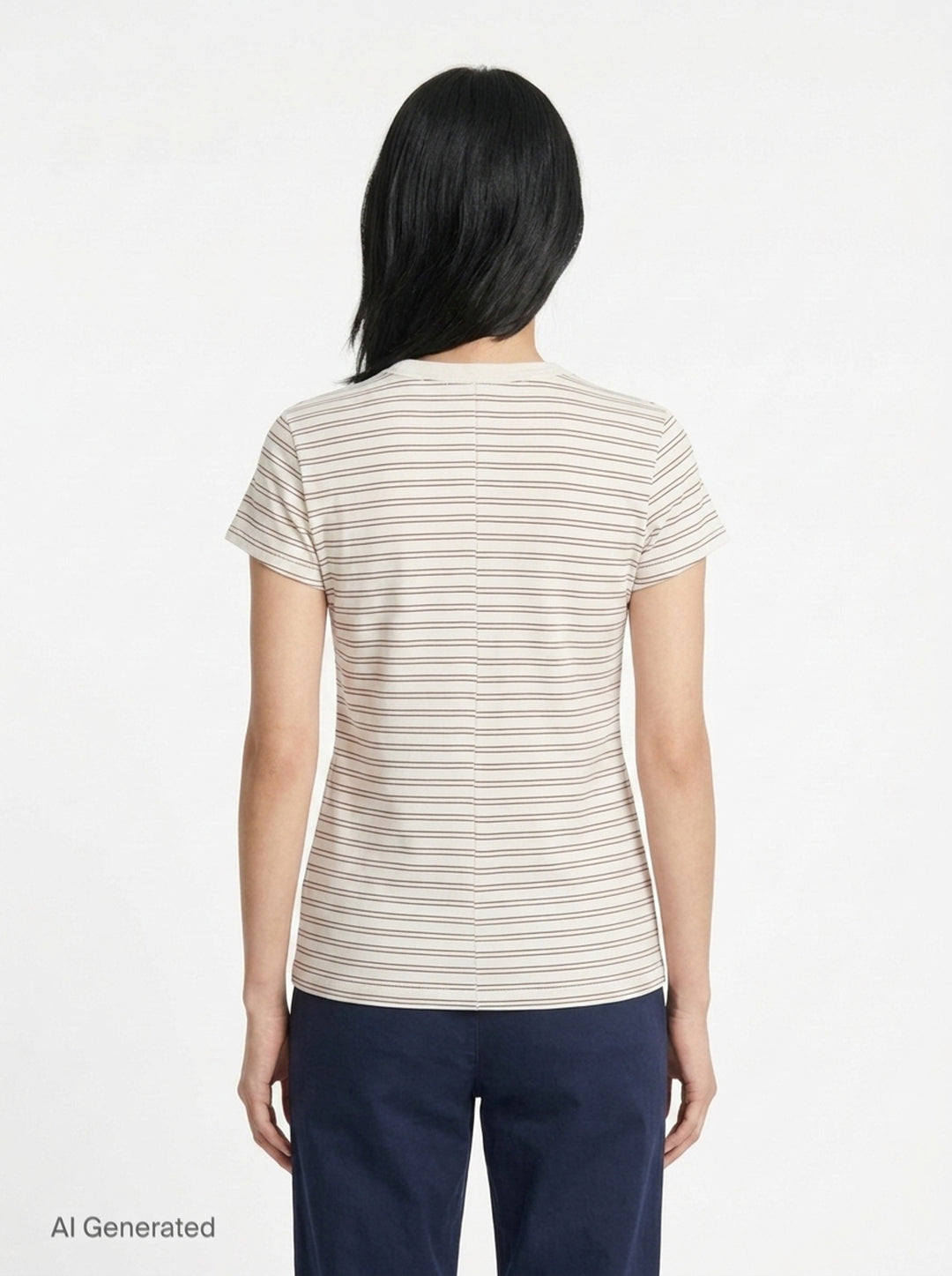 Slub Stripe Tee | rag & bone | Club21 - back