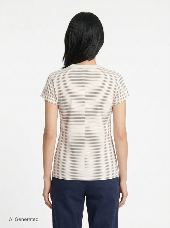 Slub Stripe Tee | rag & bone | Club21 - back