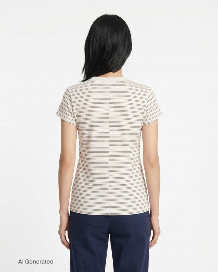 Slub Stripe Tee | rag & bone | Club21 - back