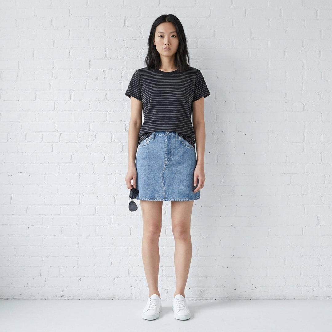 Slub Stripe Tee | rag & bone | Club21 - lifestyle
