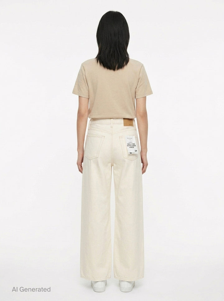Sofie Ankle Wide Jeans | rag & bone | Club21 - back