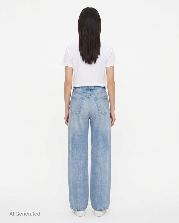 Sofie Wide-Leg Jeans | rag & bone | Club21 - back