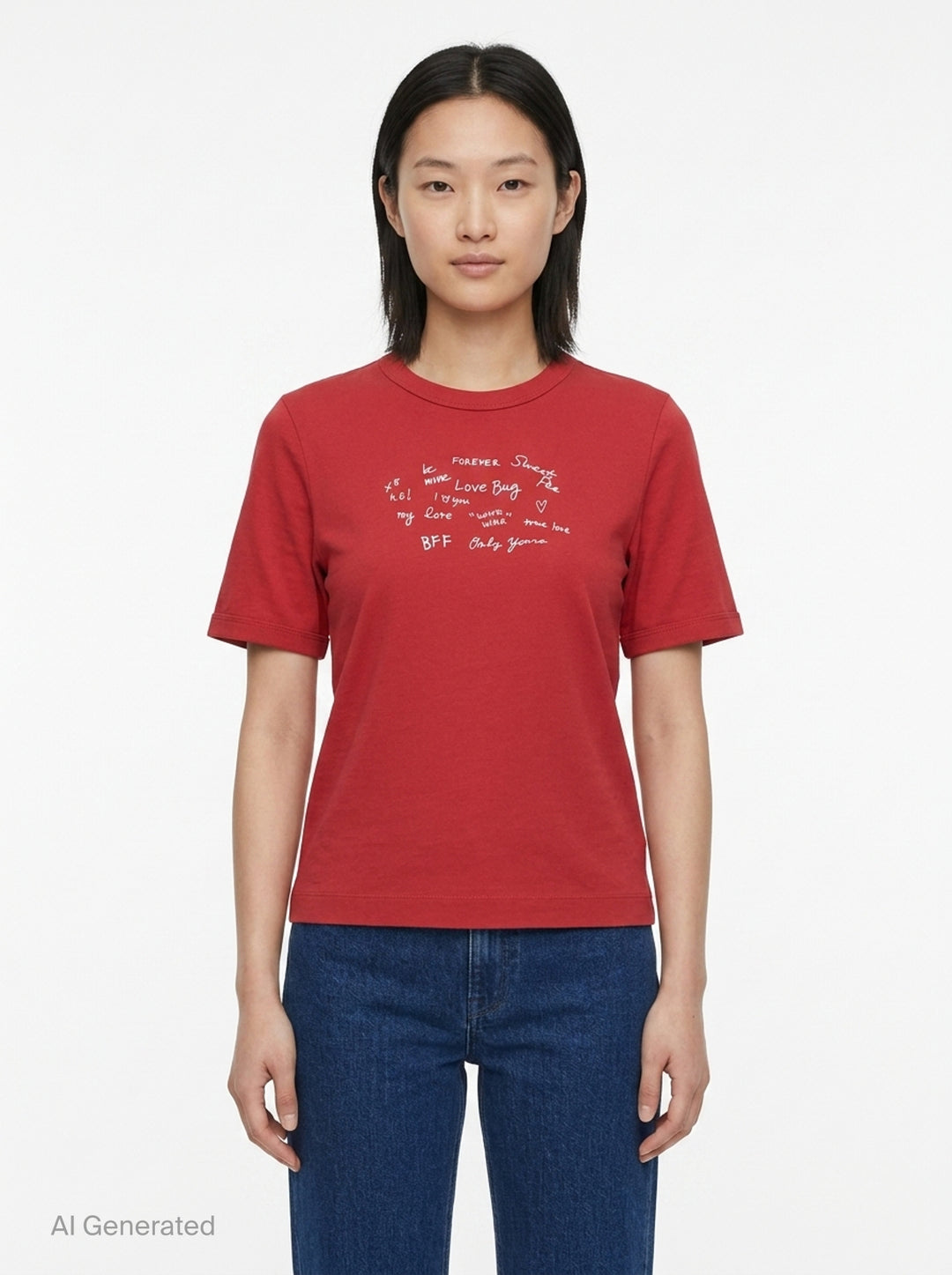 Sweetheart Phrases Graphic Tee | rag & bone | Club21 - front