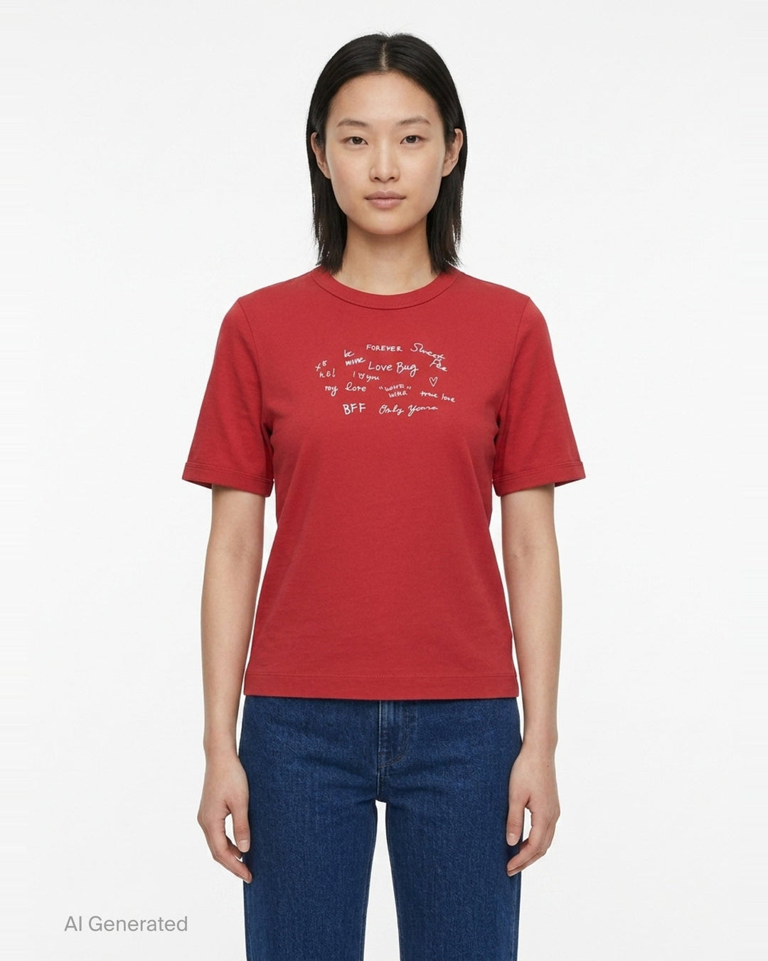 Sweetheart Phrases Graphic Tee | rag & bone | Club21 - front