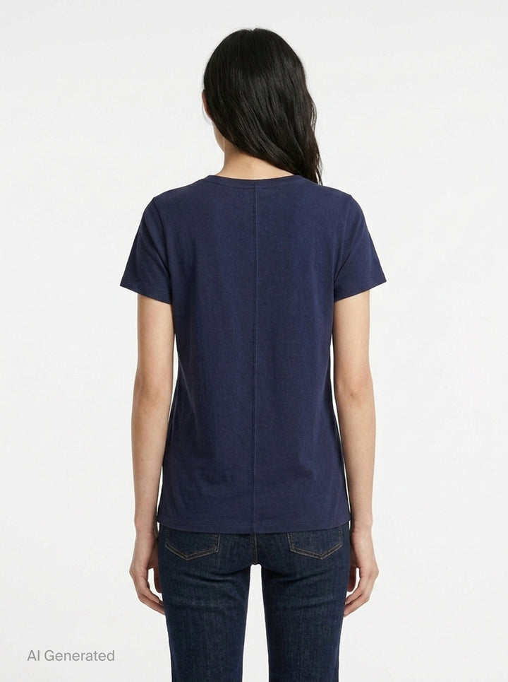 The Slub V-Neck Tee | rag & bone | Club21 - back