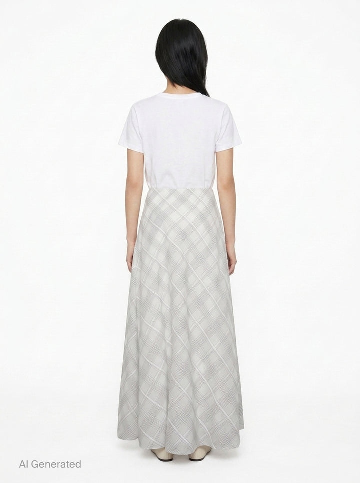 Wren Plaid Maxi Skirt | rag & bone | Club21 - back