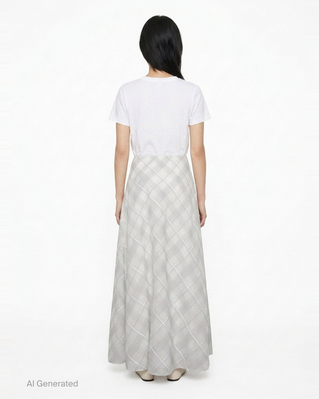 Wren Plaid Maxi Skirt | rag & bone | Club21 - back