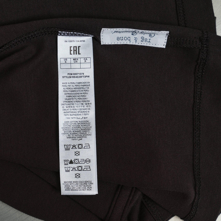 Club21 - rag & bone - Mia Logo Baby Tee - TEES - Black