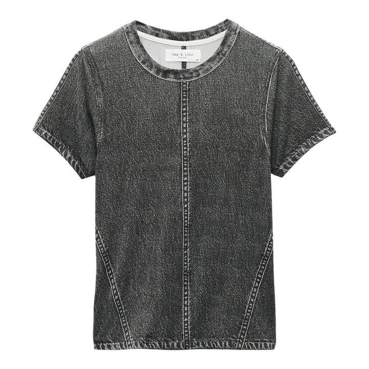 Club21 - rag & bone - Miramar Jersey Baby Tee - TEES - Black