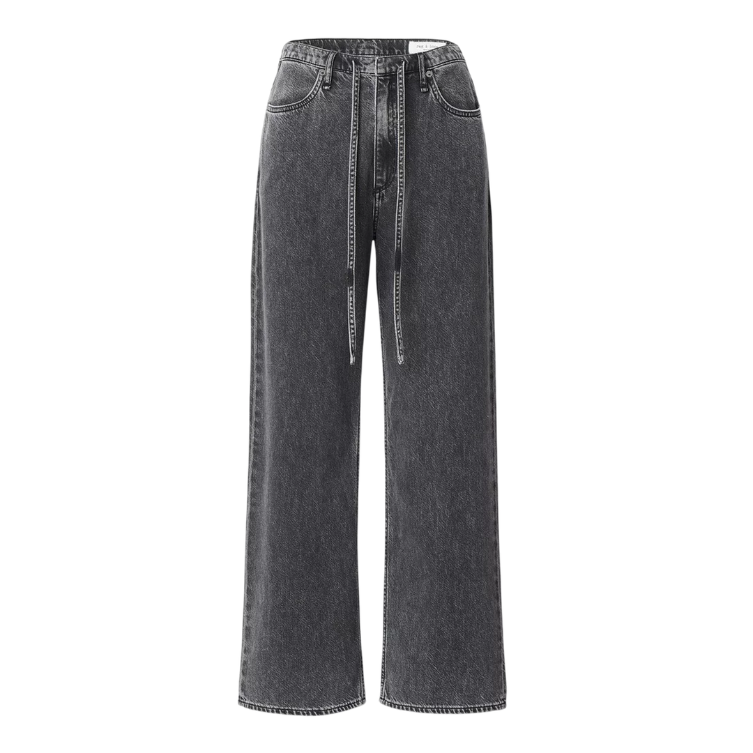 Phoebe Drawstring Wide Jeans