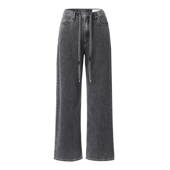 Phoebe Drawstring Wide Jeans