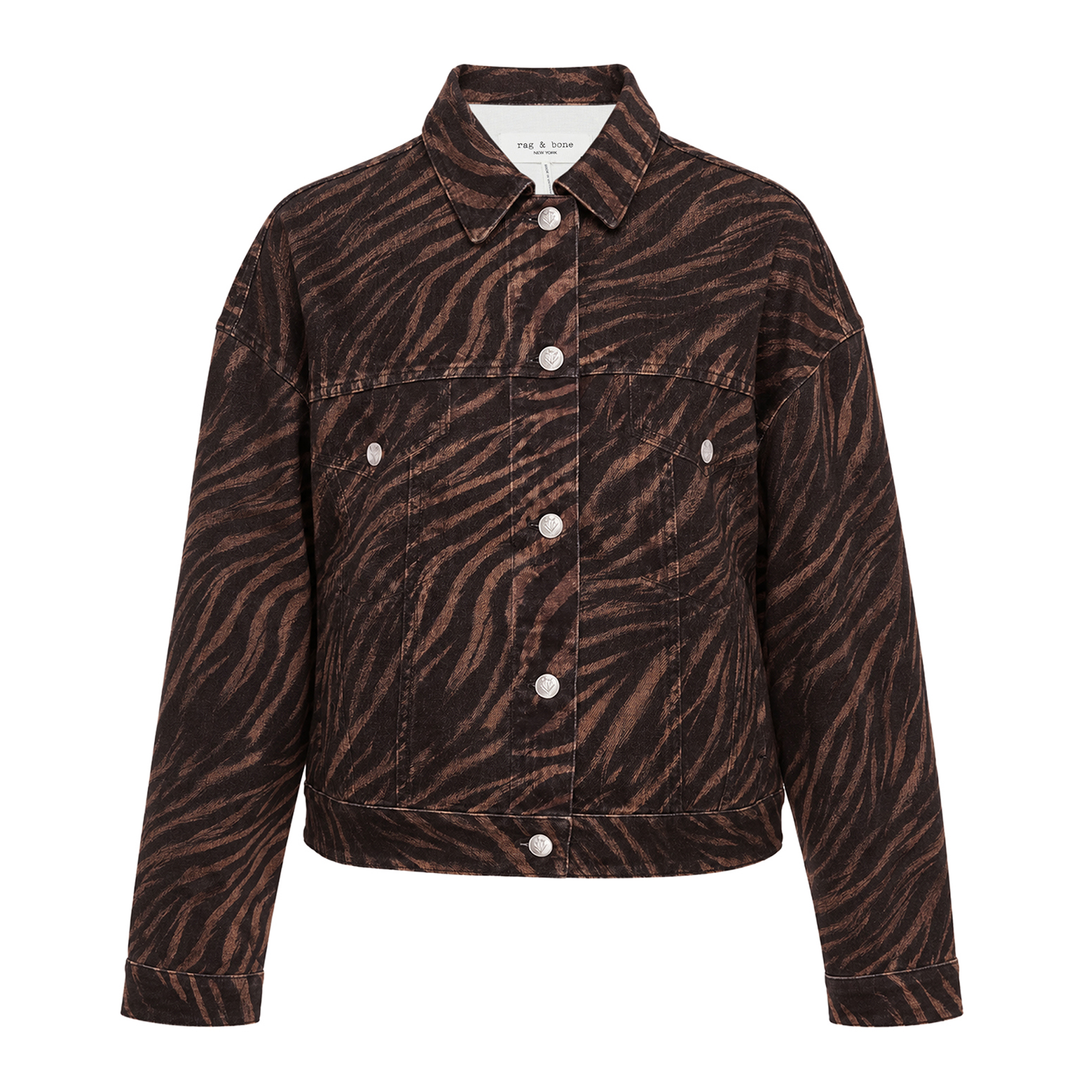 Ponte Zebra Trucker Jacket