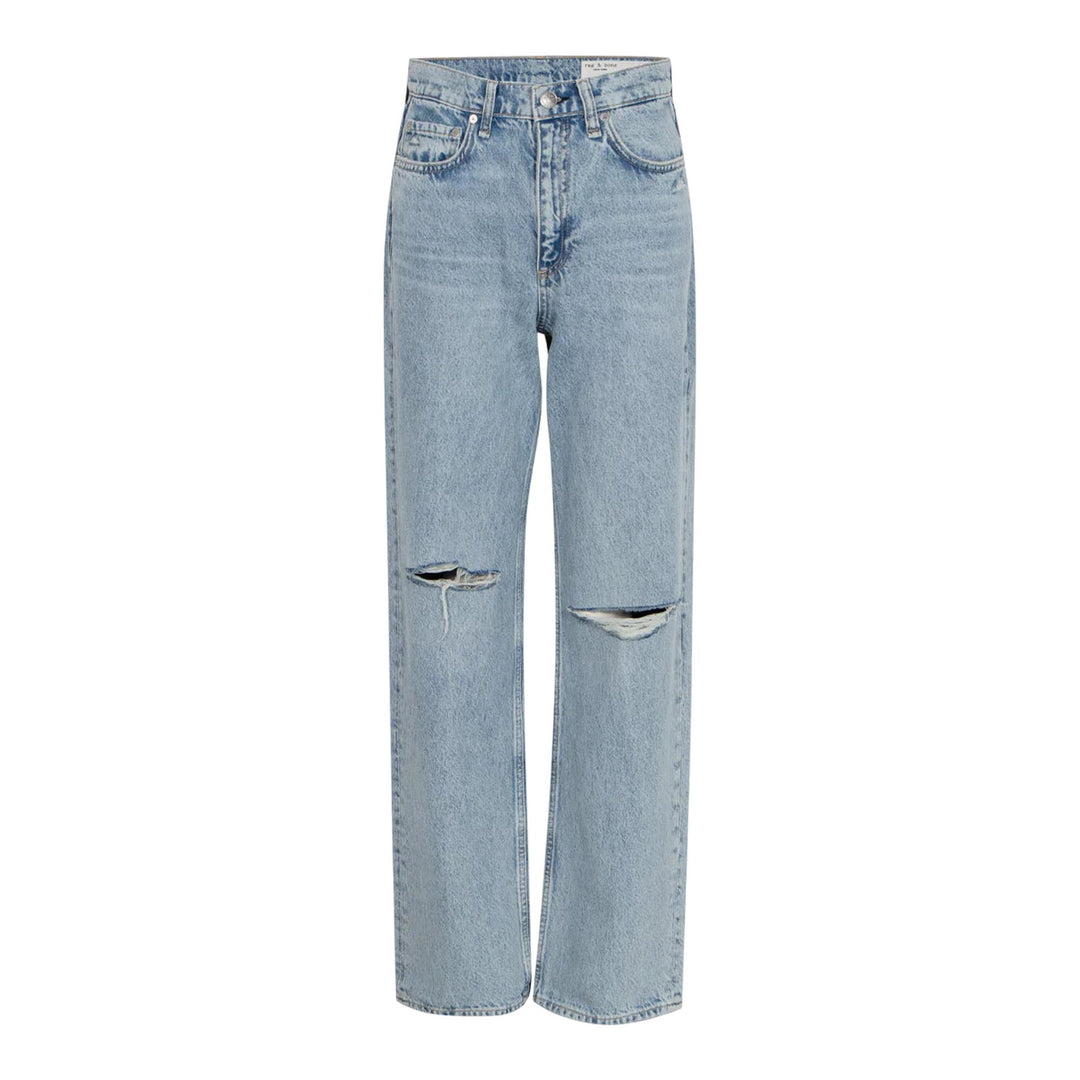 Club21 - rag & bone - Shea High-Rise Relaxed Straight Jeans - JEANS - Light Blue