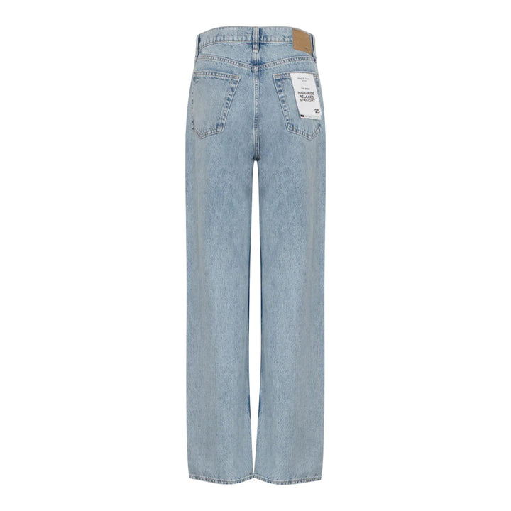 Club21 - rag & bone - Shea High-Rise Relaxed Straight Jeans - JEANS - Light Blue