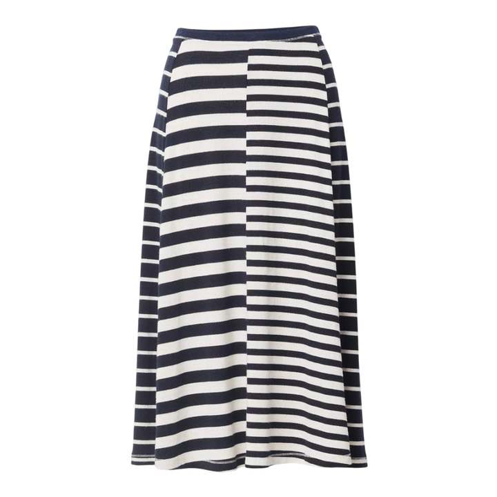 The Knit Mixed Stripe Skirt