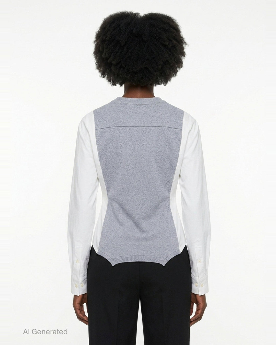 Backward Shirring Knit Top | Re;Code | Club21 - back
