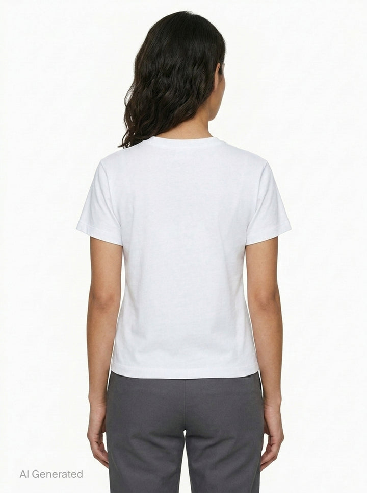 Backward Shoulder Slit Shirring Tee | RE;CODE | Club21 - back