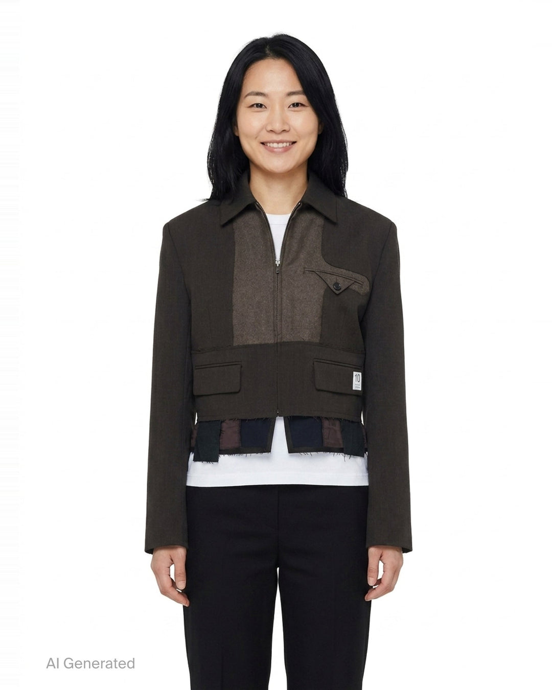 Inside-Out Crop Jacket | RE;CODE | Club21 - front