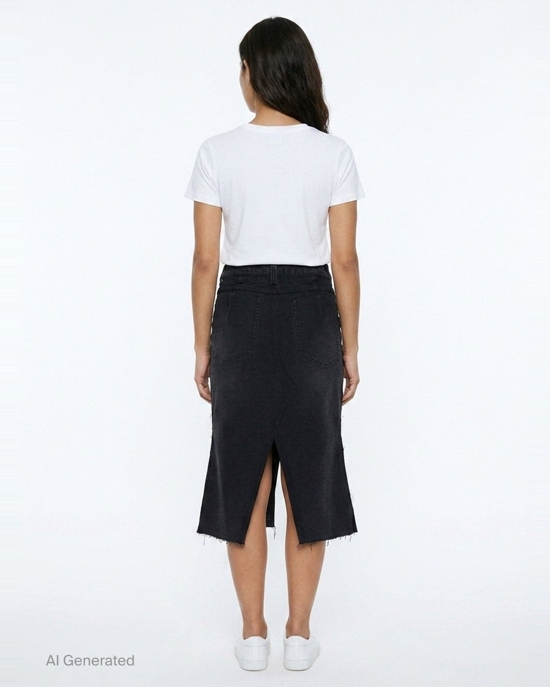 Inside-Out Denim Skirt | Re;Code | Club21 - back