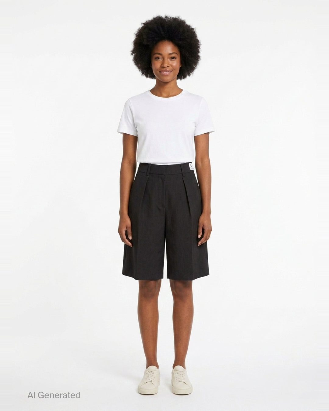Pleated Tailored Shorts | RE;CODE | Club21 - front
