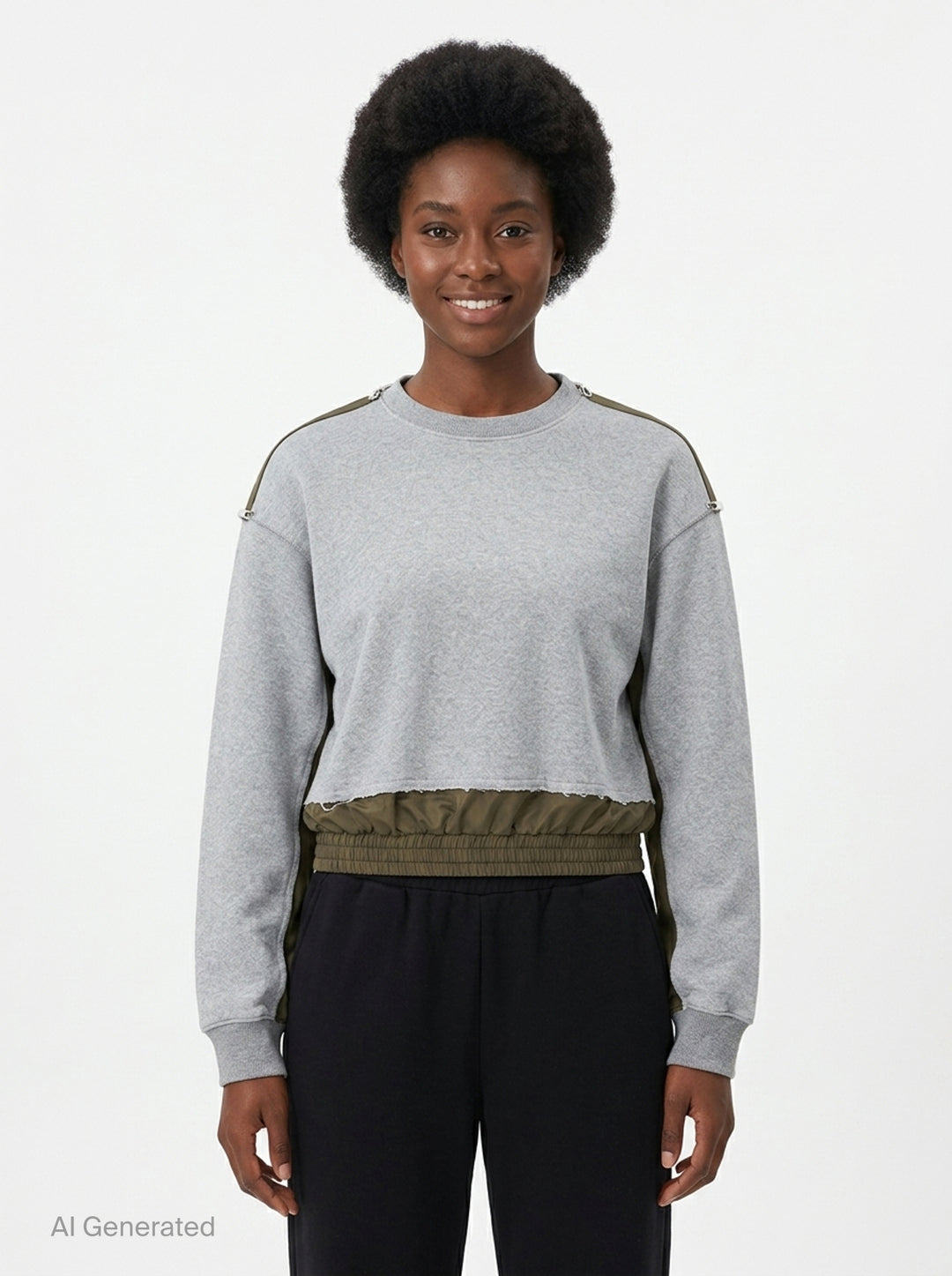 Trouser Detail Sweatshirt | Re;Code | Club21 - front