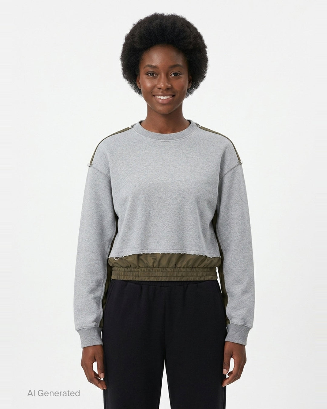 Trouser Detail Sweatshirt | Re;Code | Club21 - front