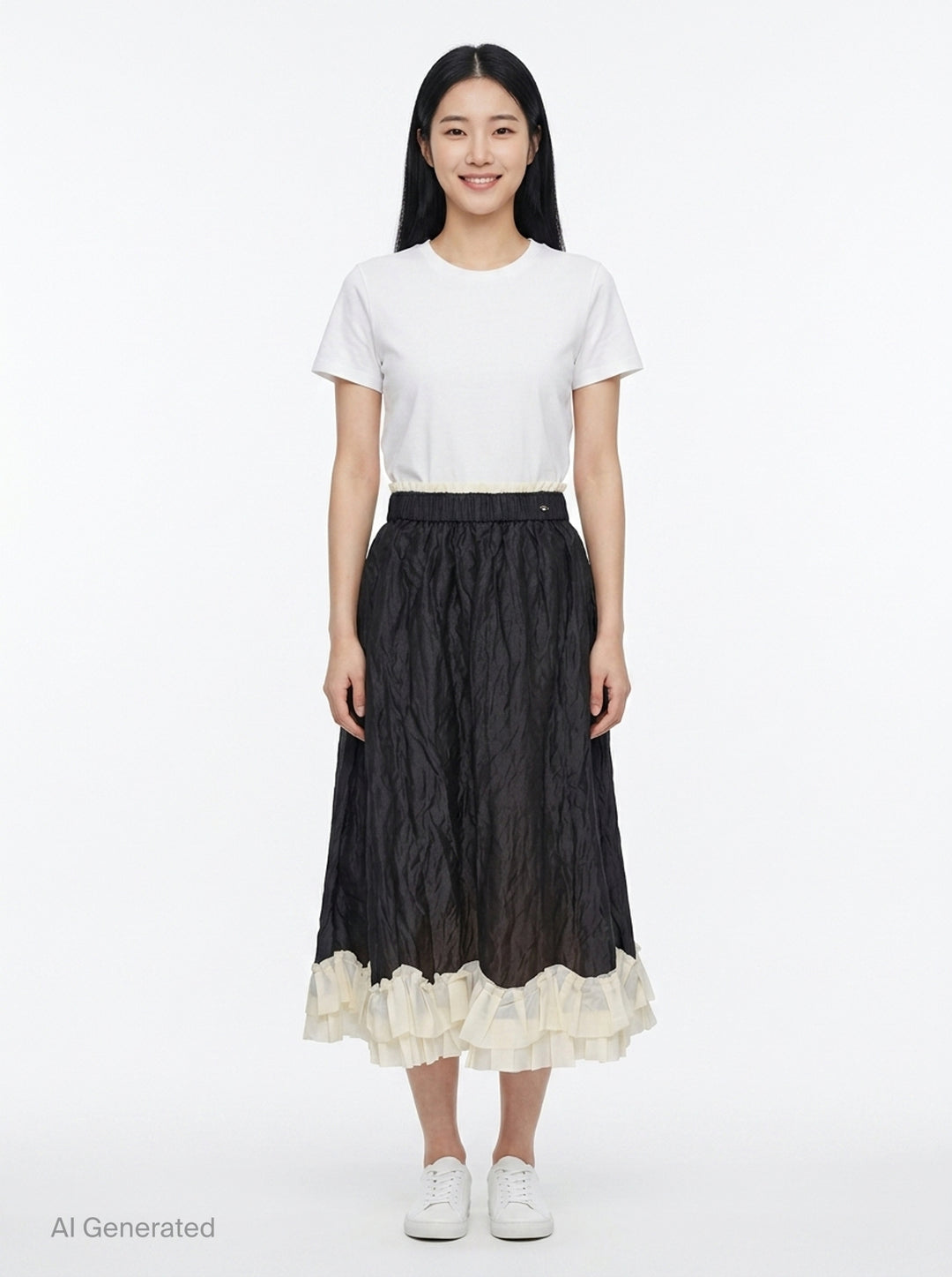 A-Line Skirt With Stretch Waist | Renli Su | Club21 - front