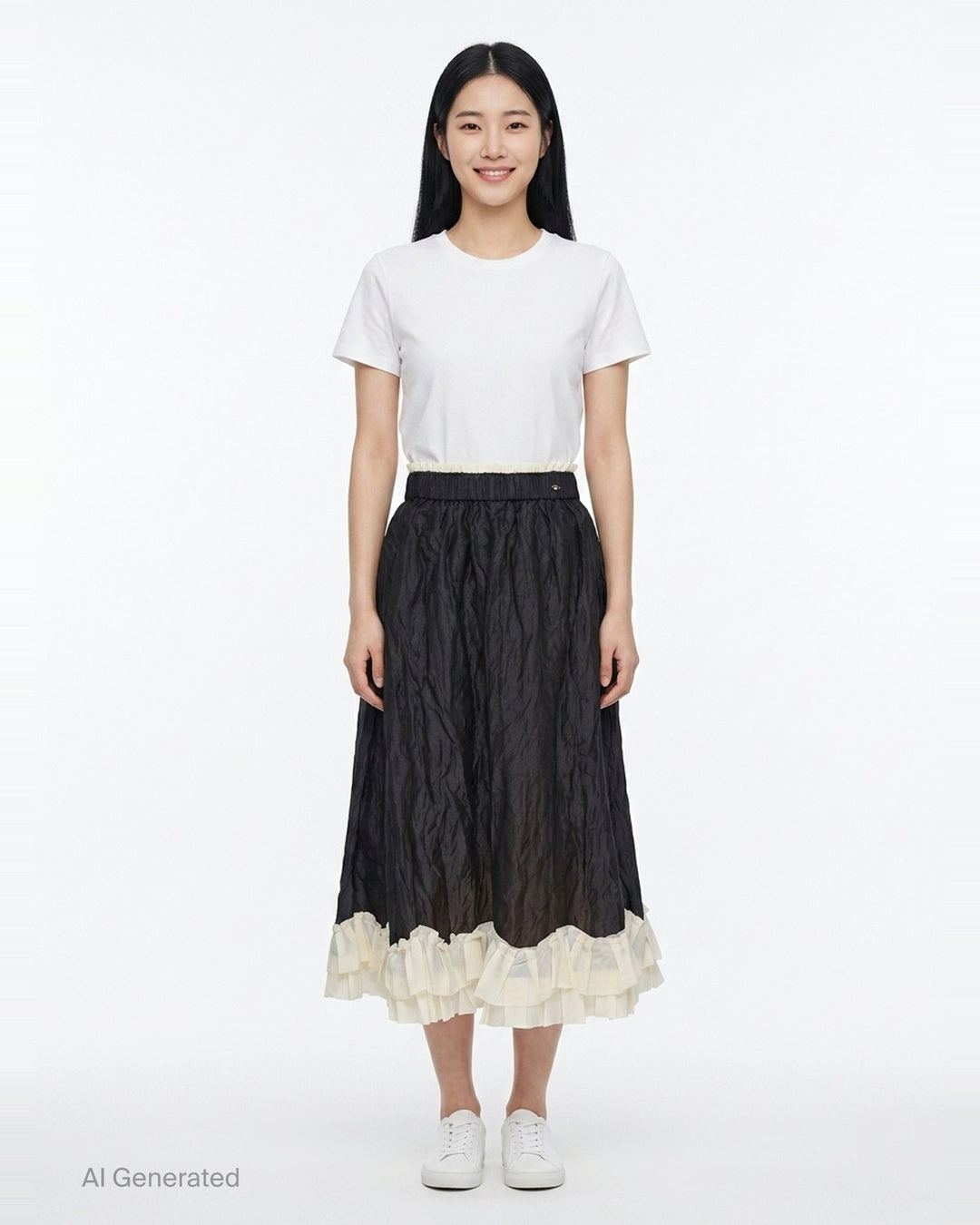 A-Line Skirt With Stretch Waist | Renli Su | Club21 - front