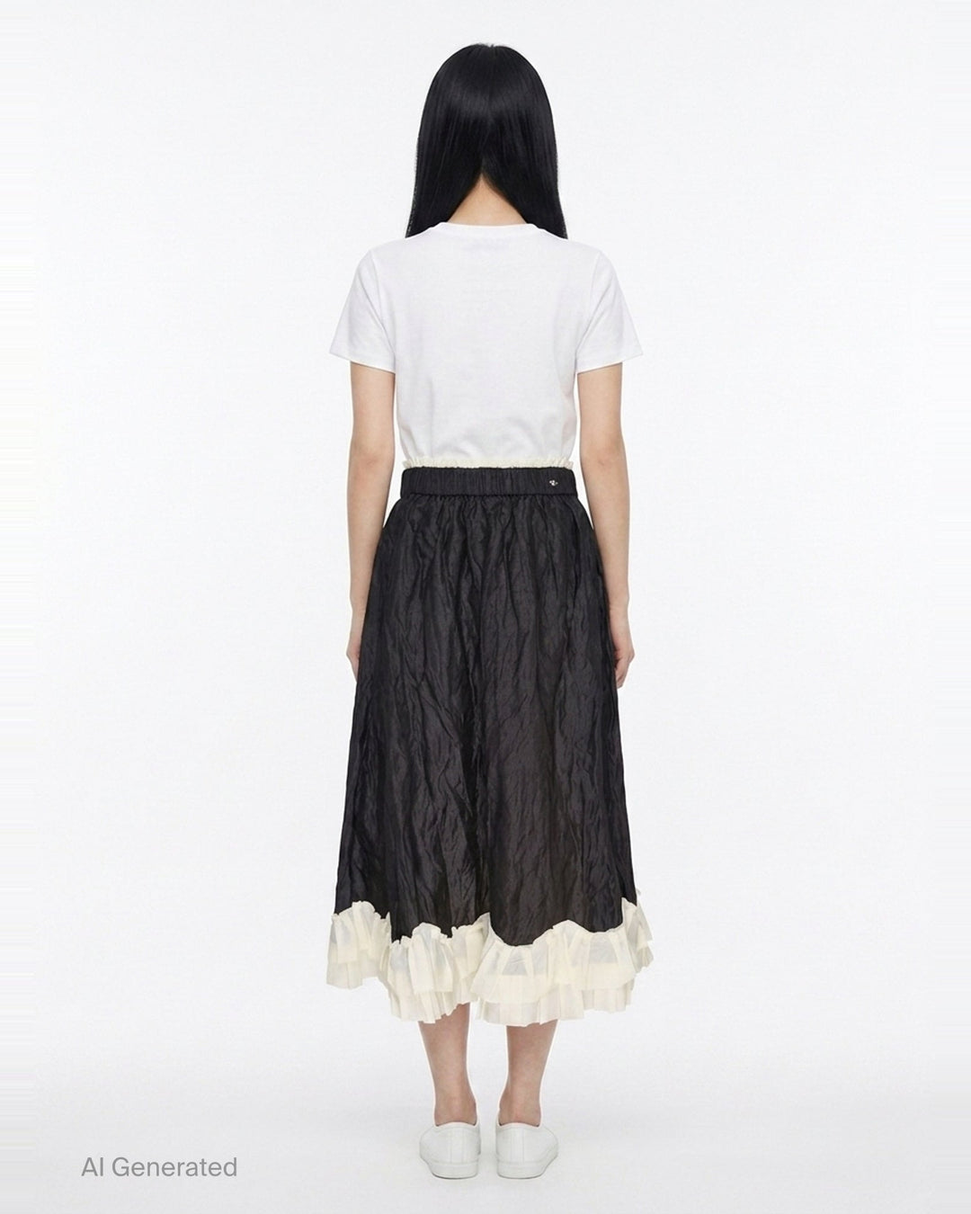 A-Line Skirt With Stretch Waist | Renli Su | Club21 - back