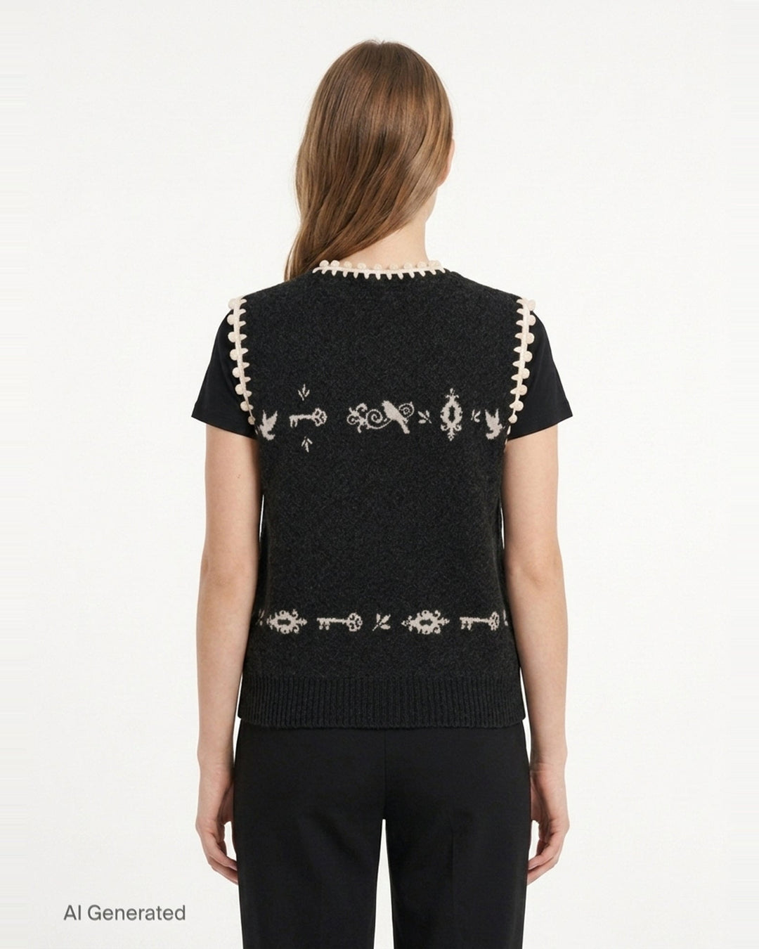 Angel Print Knit Vest | Renli Su | Club21 - back