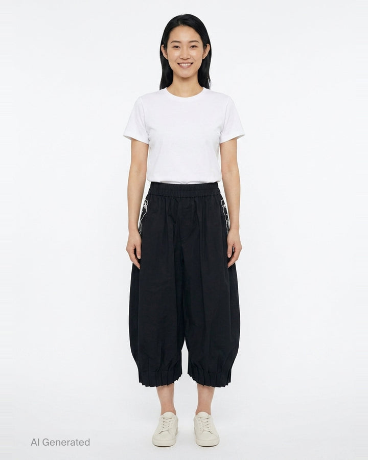 Cropped Barrel Trousers | Renli Su | Club21 - front