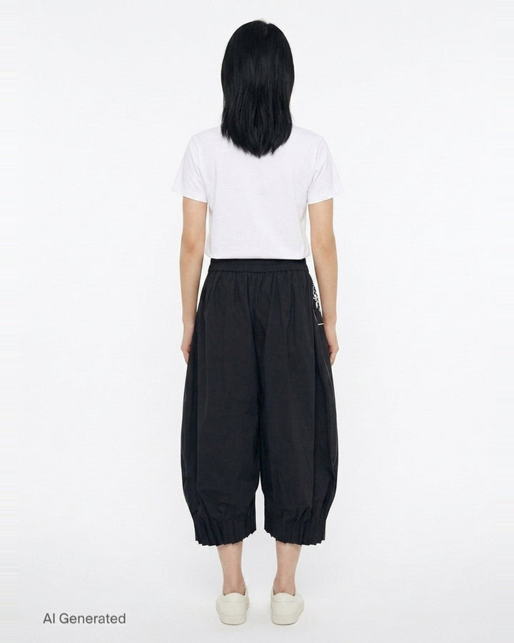Cropped Barrel Trousers | Renli Su | Club21 - back
