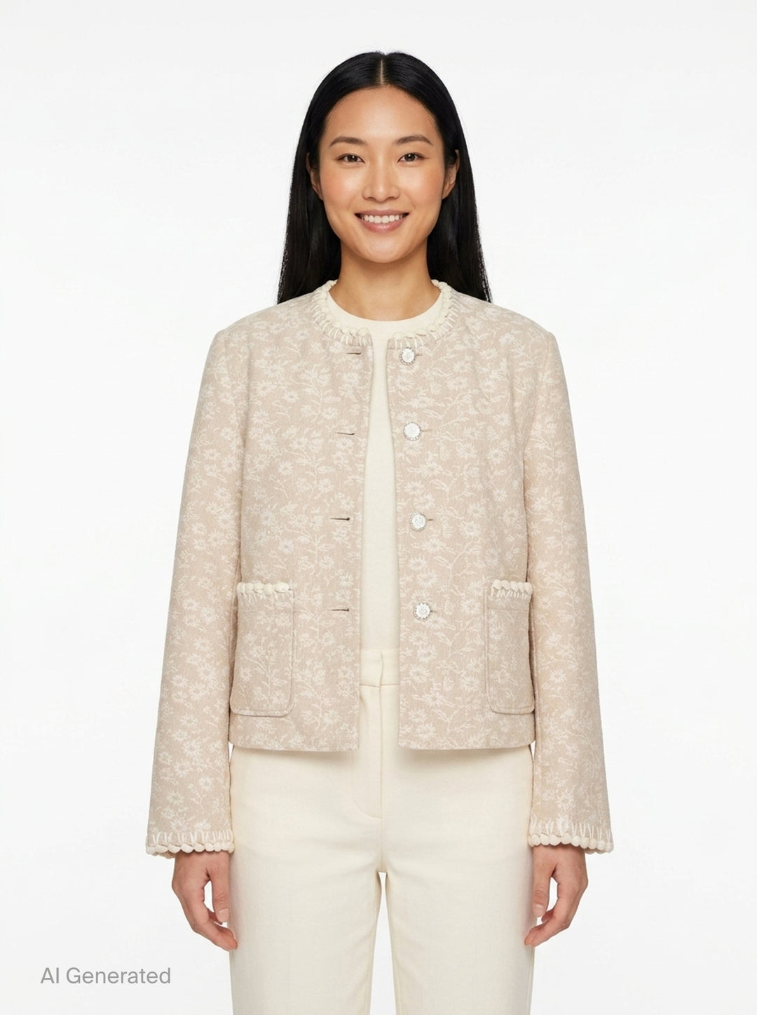 Floral Motif Jacket | Renli Su | Club21 - front