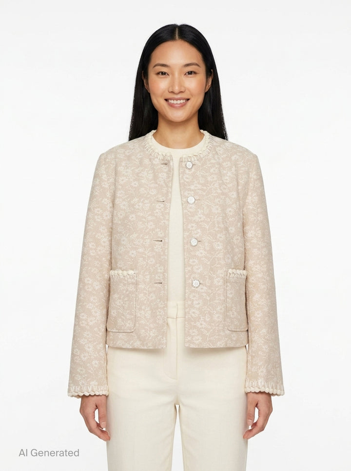 Floral Motif Jacket | Renli Su | Club21 - front