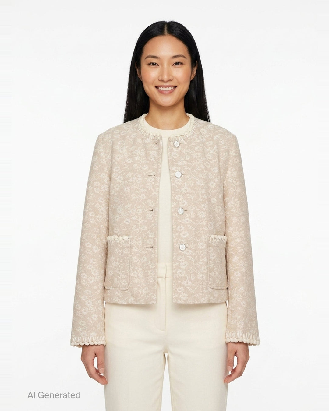 Floral Motif Jacket | Renli Su | Club21 - front